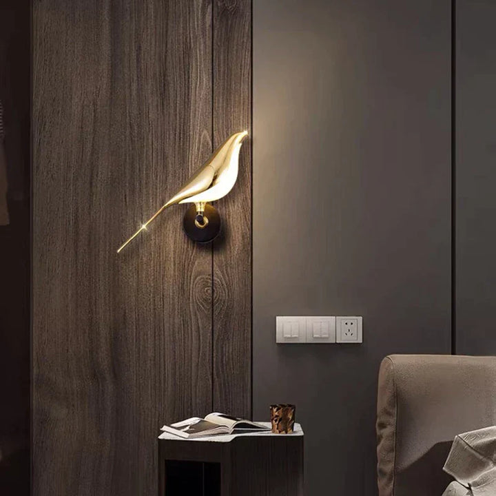 Moderne LED Wandlampen Vogel Design