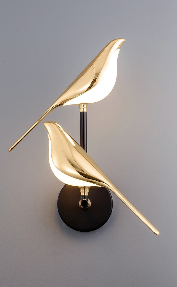 Moderne LED Wandlampen Vogel Design