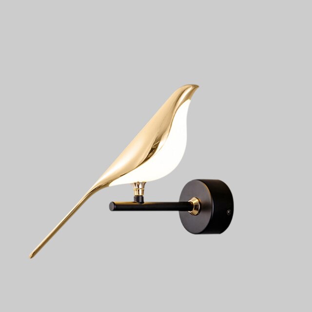 Moderne LED Wandlampen Vogel Design