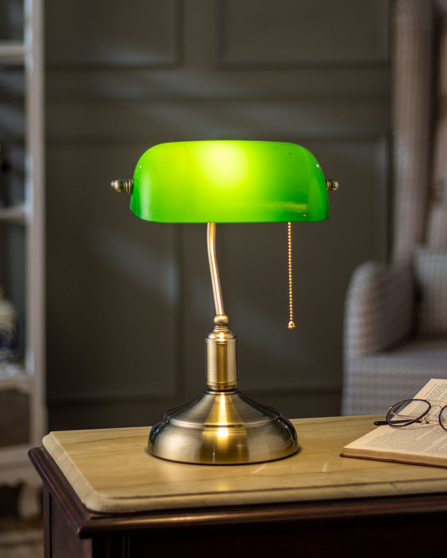Klassische Bankerlampe