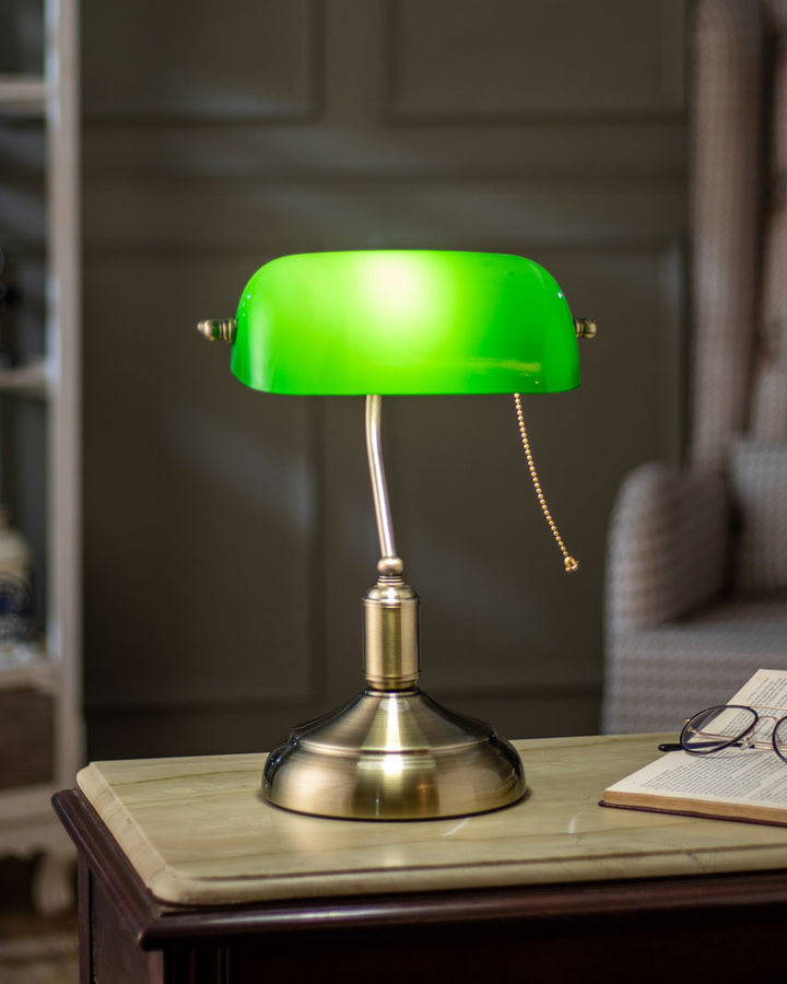 Klassische Bankerlampe