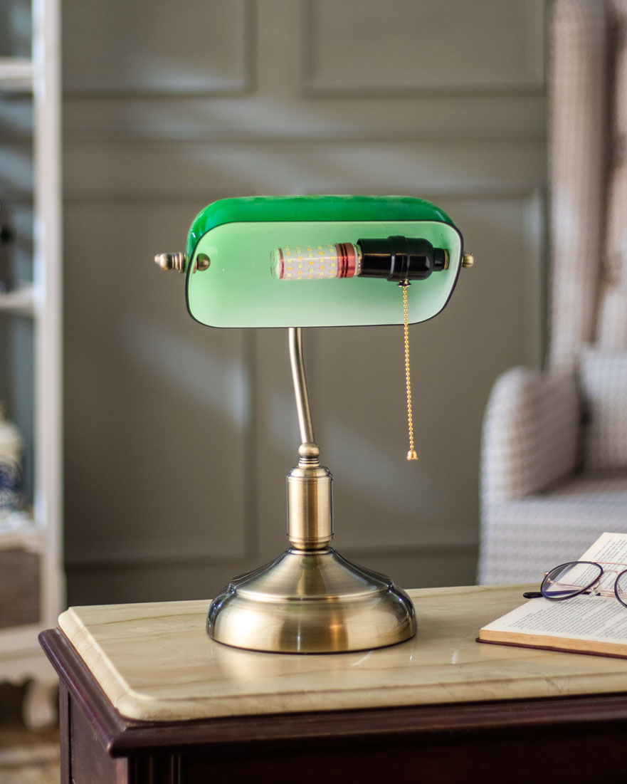 Klassische Bankerlampe