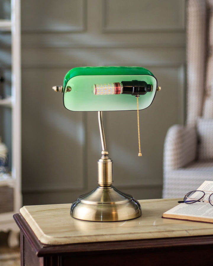 Klassische Bankerlampe