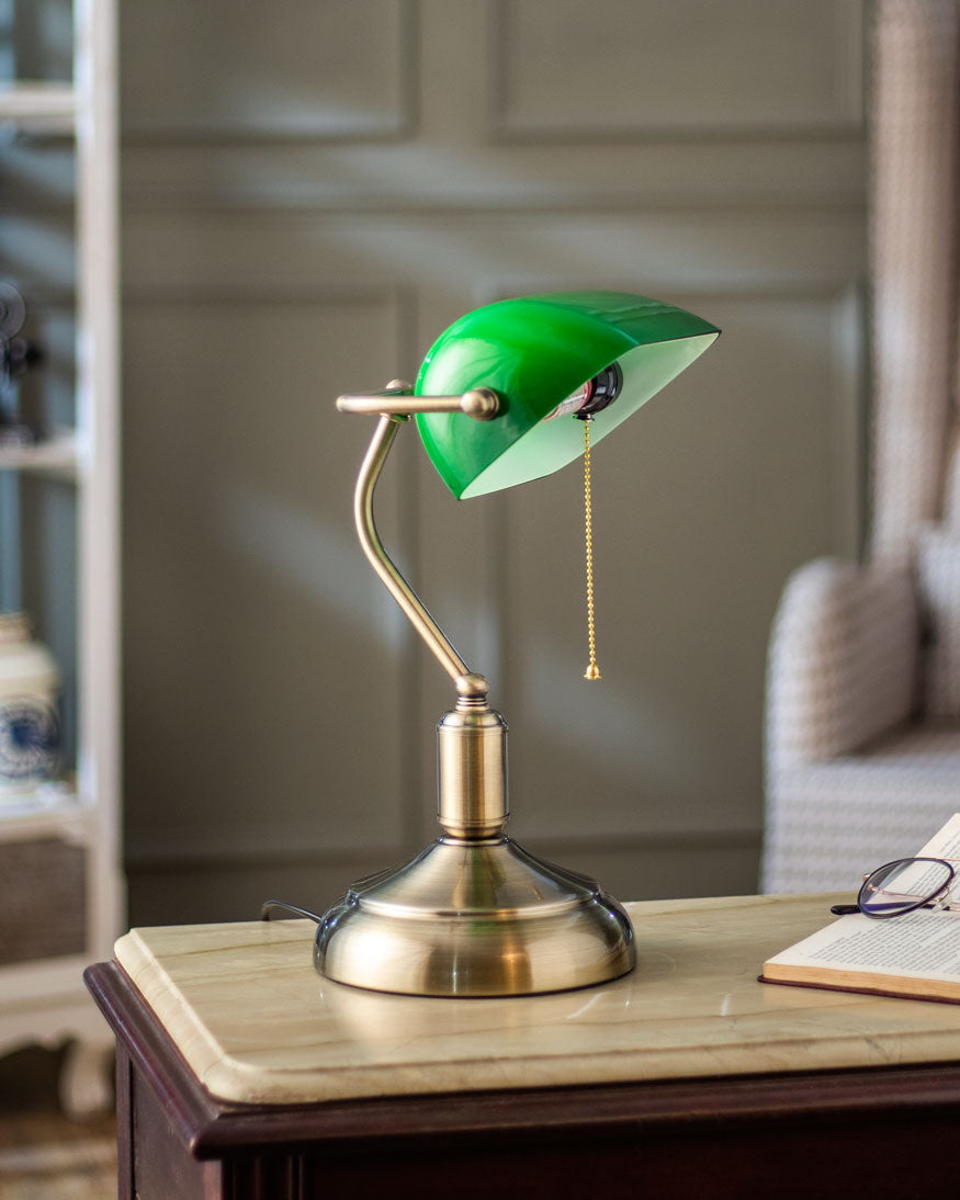 Klassische Bankerlampe