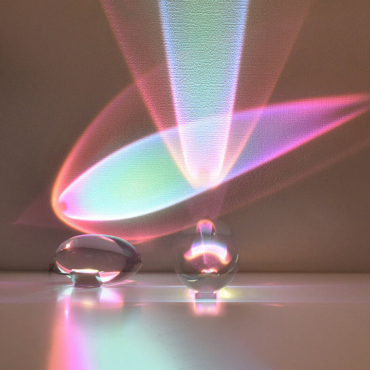 Kreative Kristallprojektion Engel Augen LED Tischlampe