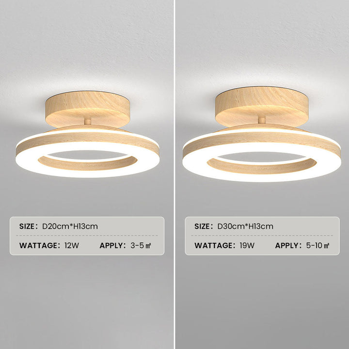 Runde Deckenlampe LED Acryl für Flur und Eingang