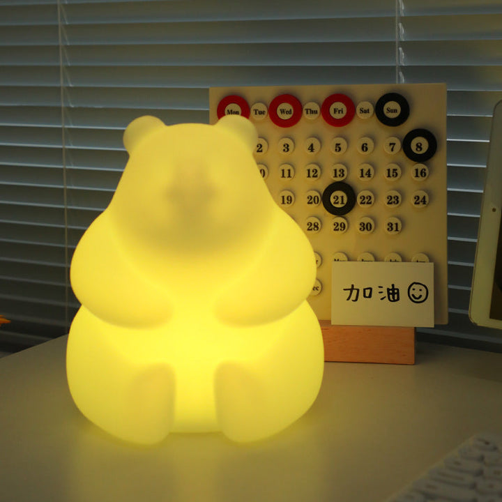Zeitgenössische Kreative Bär PE LED Tischlampe für das Wohnzimmer