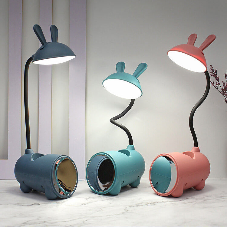 Cartoon Kreativ Kaninchen LED Touch USB Stifthalter Schreibtischlampe