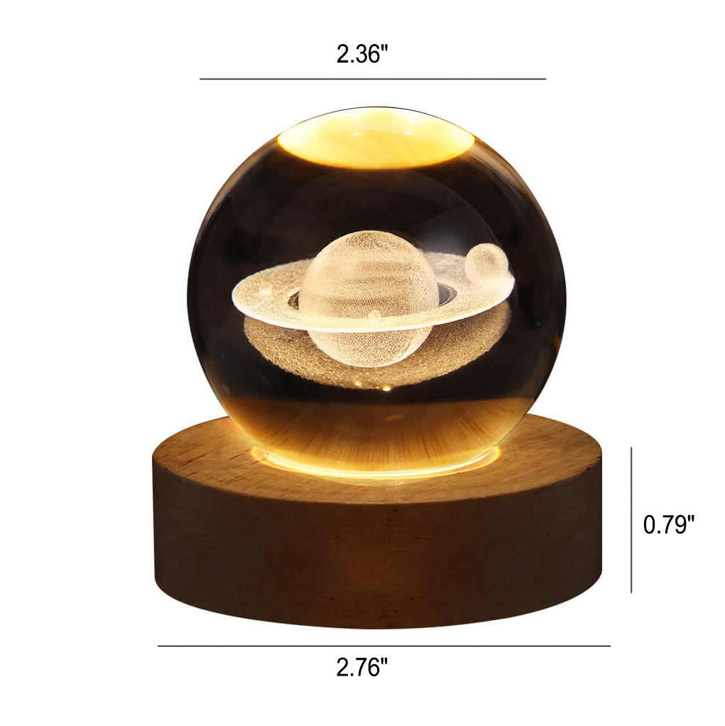 Kreative Dekorative Stern System Kristallkugel USB LED Nachtlicht Tischlampe