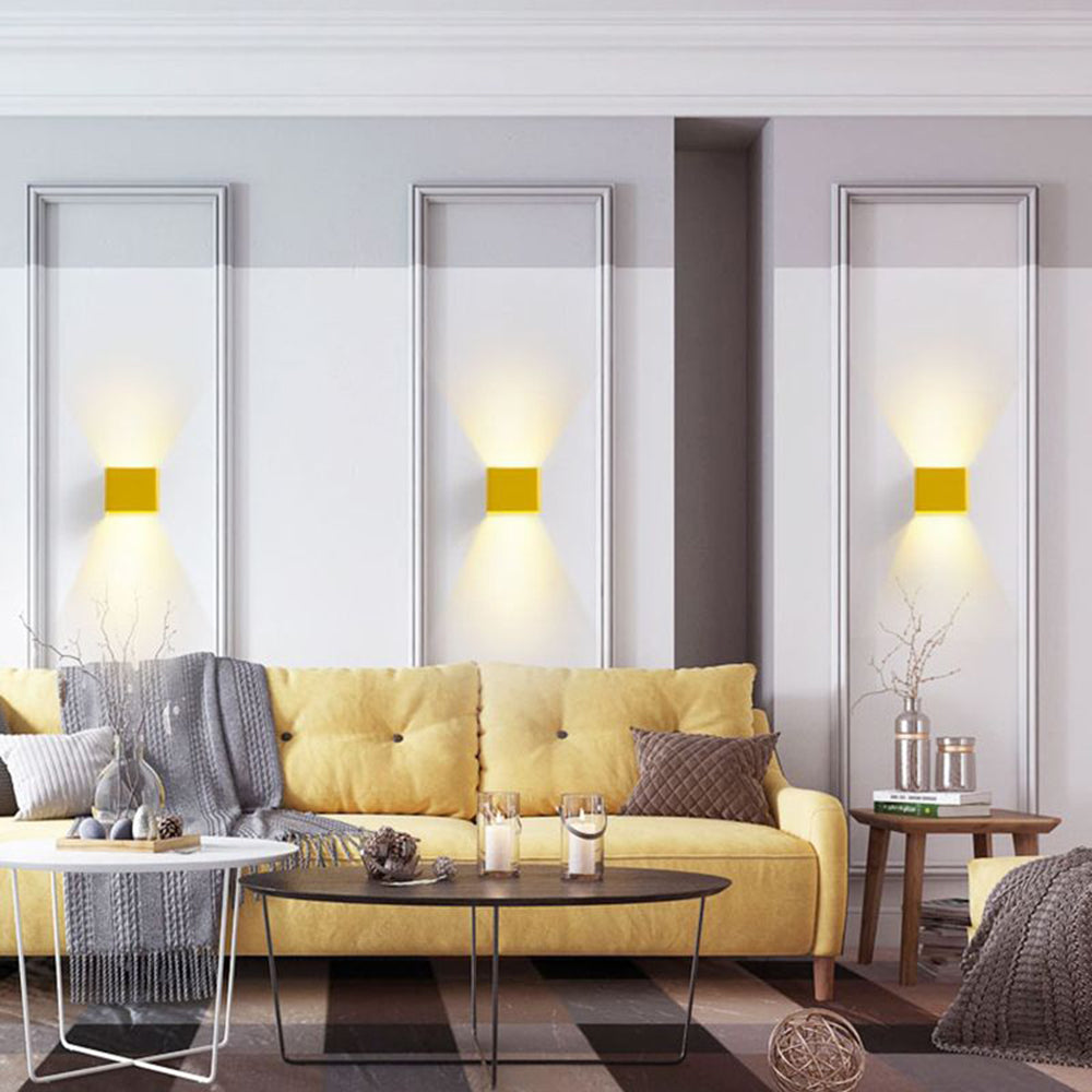 Moderne quadratische Wandlampe