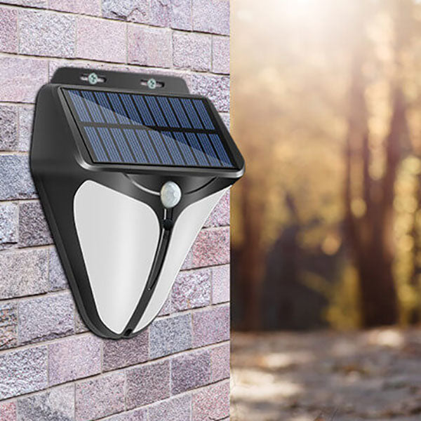 Solar Intelligente Dreieck Außen wasserdichte Körper Sensor Patio LED Wandleuchte