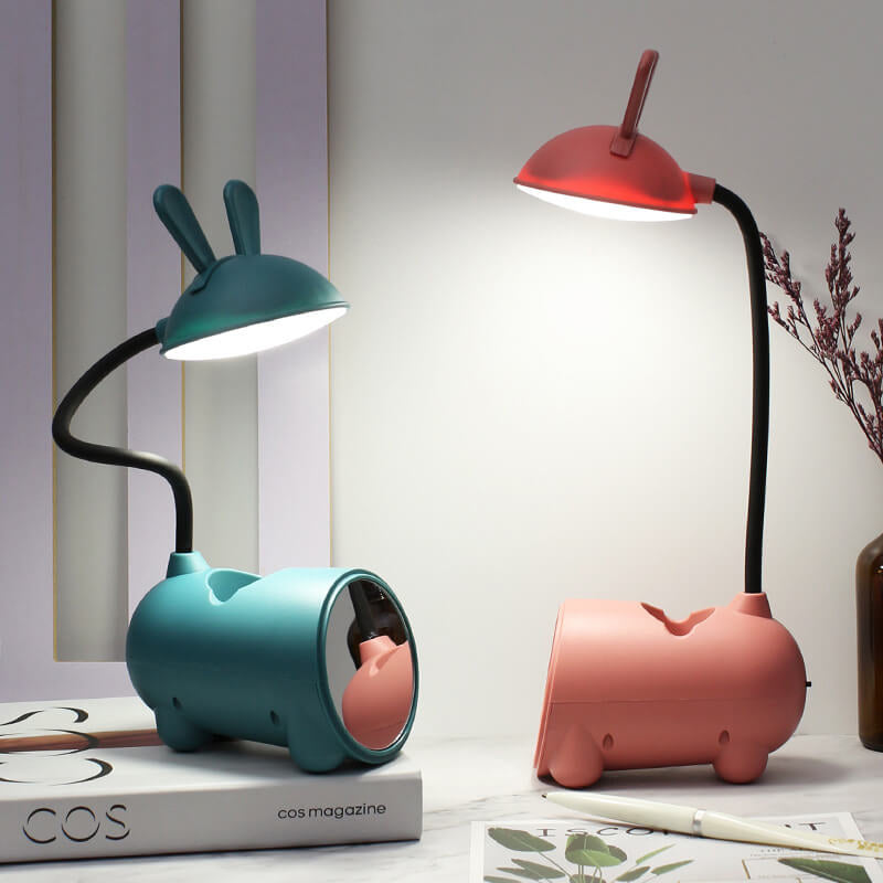 Cartoon Kreativ Kaninchen LED Touch USB Stifthalter Schreibtischlampe