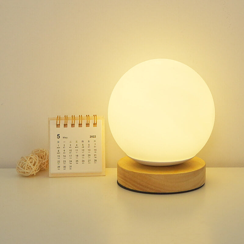 Moderne Minimalistische Runde USB Aufladbare LED Nachtlicht Tischlampe