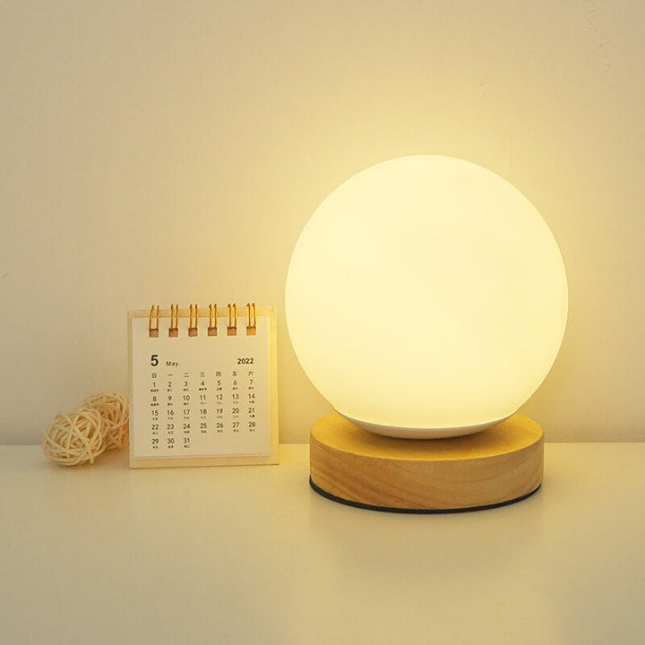 Moderne Minimalistische Runde USB Aufladbare LED Nachtlicht Tischlampe