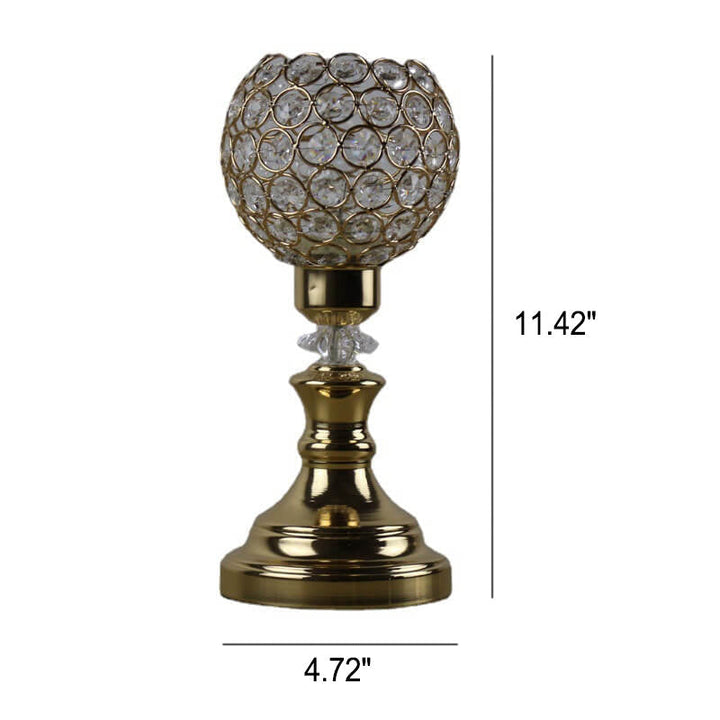 Europäische Luxus-Kristallkugel 1-Lampe Kunst Tischlampe