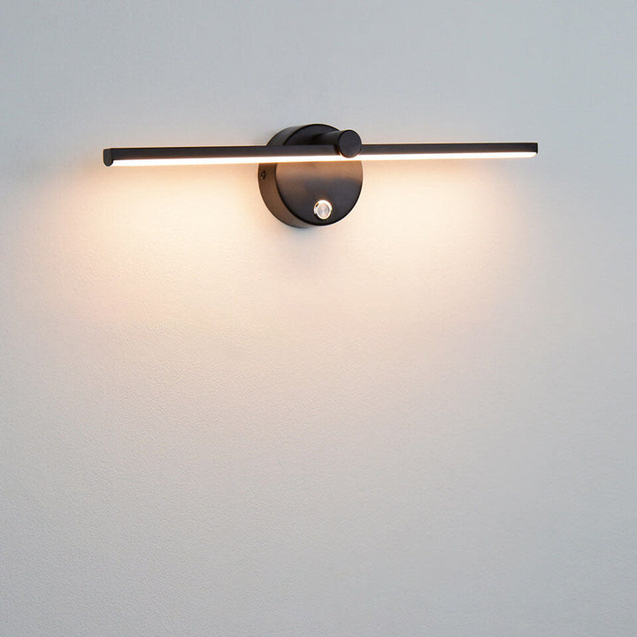 Nordic Minimalist Aluminium Lange Leiste Schalter LED Spiegel Wandlicht Lampe