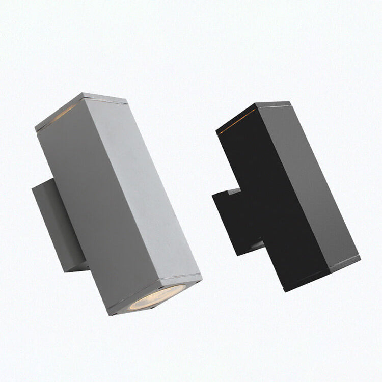Moderner minimalistischer quadratischer Säulen-LED-leuchtender wetterfester Wandleuchten-Lampe