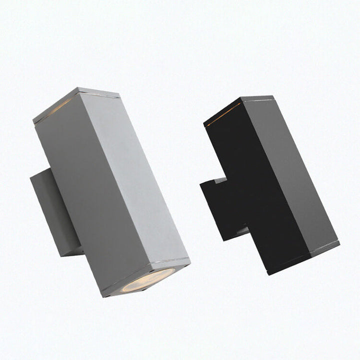 Moderner minimalistischer quadratischer Säulen-LED-leuchtender wetterfester Wandleuchten-Lampe