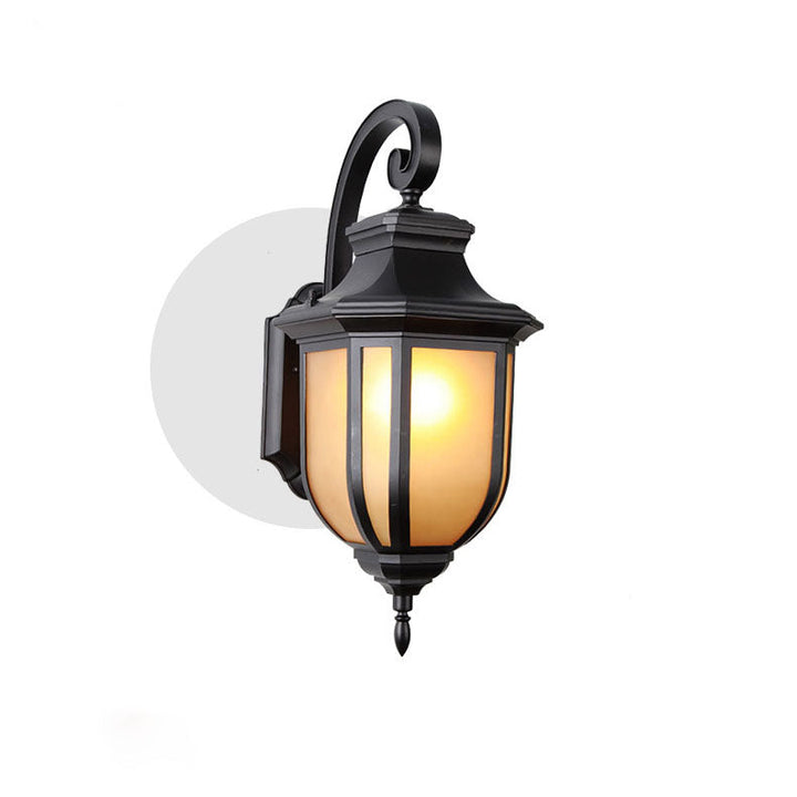 Moderner europäischer minimalistischer Aluminiumlegierung quadratischer Außen-Wandleuchten-Lampe