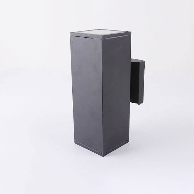 Moderner minimalistischer quadratischer Säulen-LED-leuchtender wetterfester Wandleuchten-Lampe