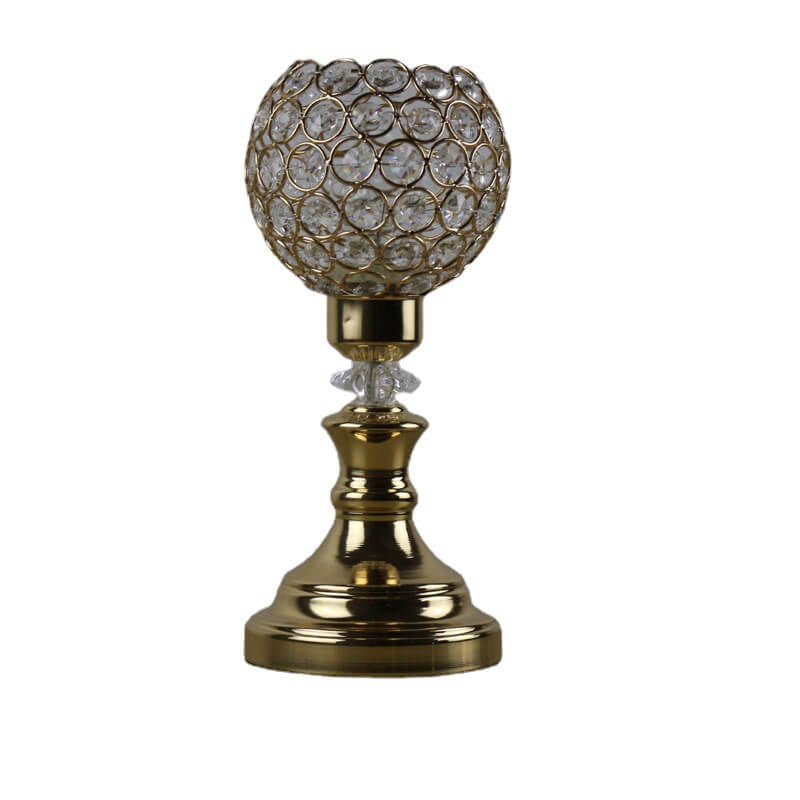 Europäische Luxus-Kristallkugel 1-Lampe Kunst Tischlampe