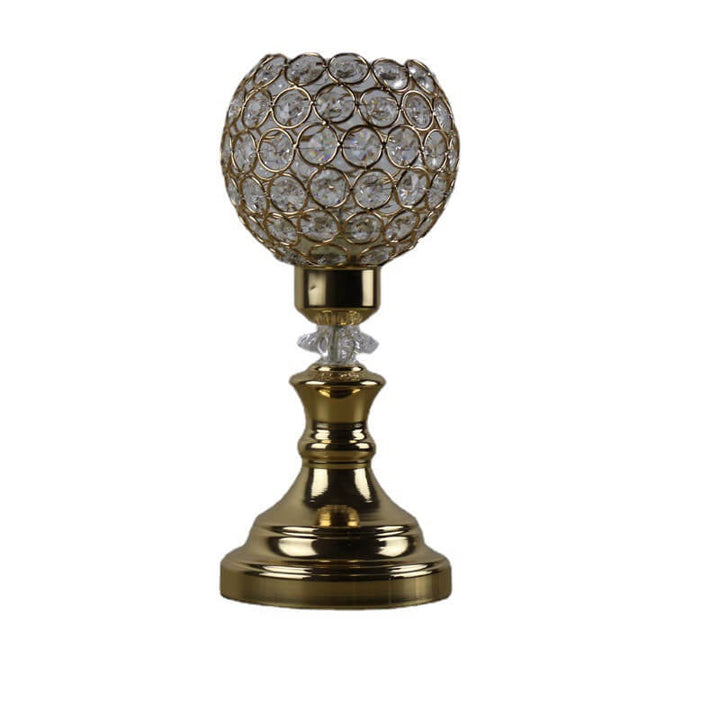 Europäische Luxus-Kristallkugel 1-Lampe Kunst Tischlampe