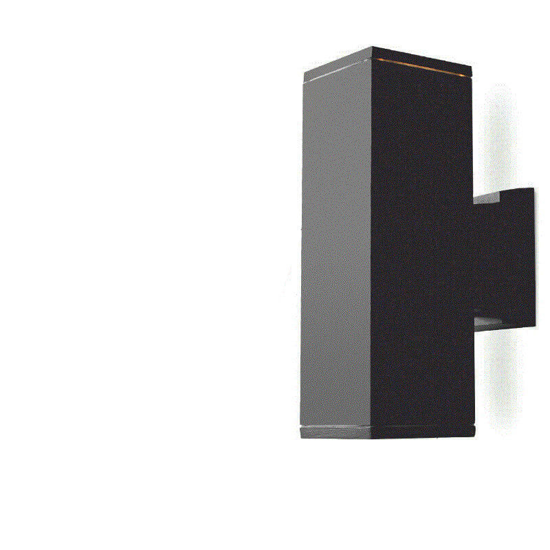 Moderner minimalistischer quadratischer Säulen-LED-leuchtender wetterfester Wandleuchten-Lampe