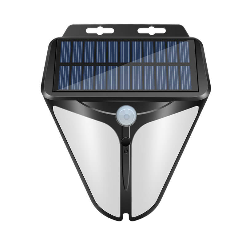 Solar Intelligentes Dreiecks Außen wasserdichter Körper Sensor Patio LED Wandlicht
