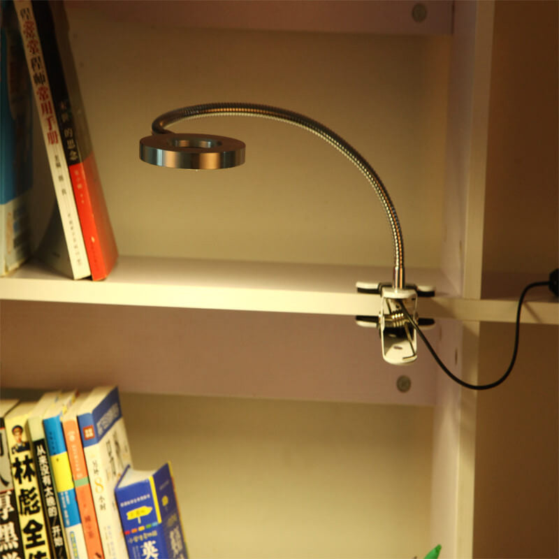 Kreative einfache USB-Hosenknopf LED-Lese-Clip-Schreibtischlampe