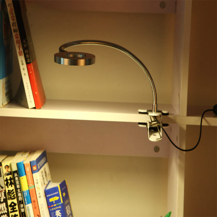 Kreative einfache USB-Hosenknopf LED-Lese-Clip-Schreibtischlampe
