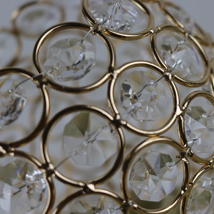 Europäische Luxus-Kristallkugel 1-Lampe Kunst Tischlampe