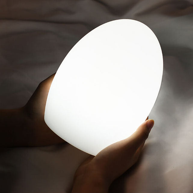 RGB ABS eiförmige LED Dekorative Tischlampe