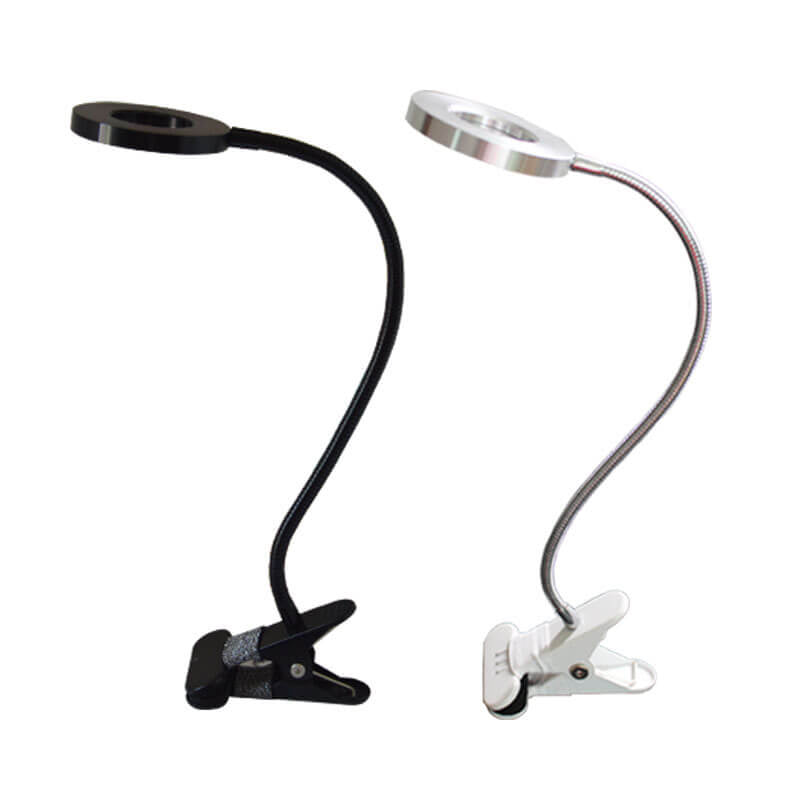 Kreative einfache USB-Hosenknopf LED-Lese-Clip-Schreibtischlampe