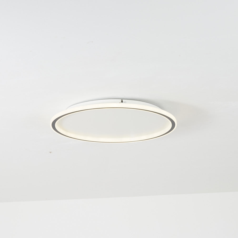 LunaNova - Moderne LED-Deckenleuchte Metall/Acryl für Wohn- und Schlafzimmer, Black/weißes Design