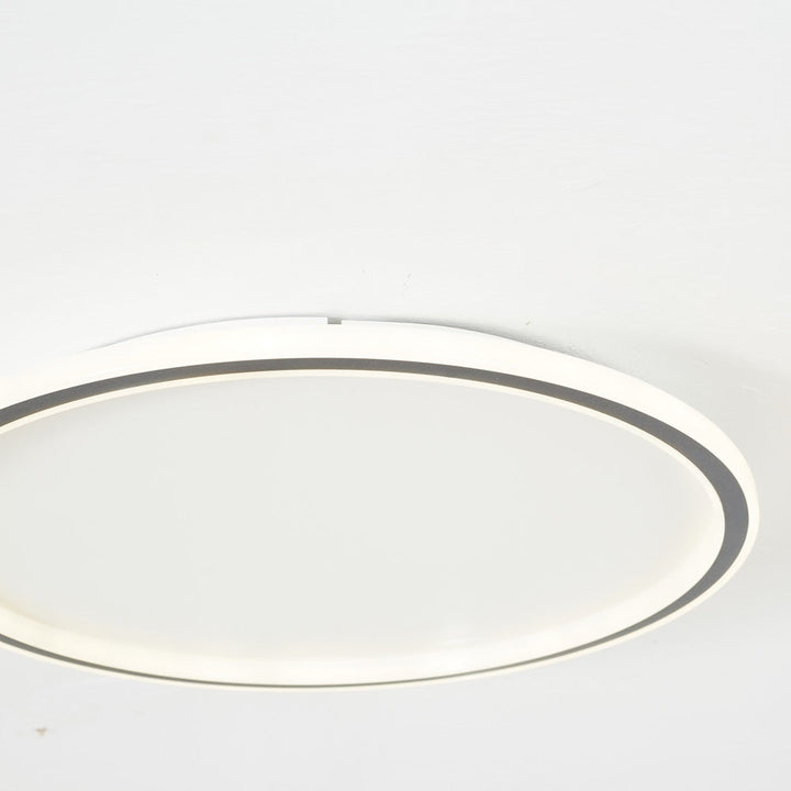 LunaNova - Moderne LED-Deckenleuchte Metall/Acryl für Wohn- und Schlafzimmer, Black/weißes Design