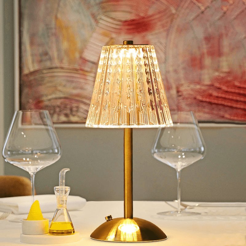 AuraGlow Tischlampe - Wiederaufladbare LED Lampe mit Dimmfunktion