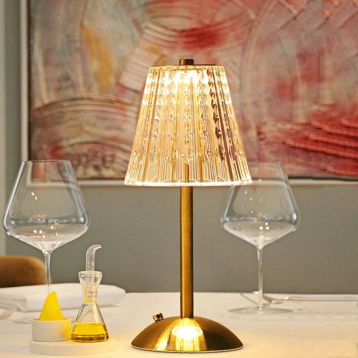 AuraGlow Tischlampe - Wiederaufladbare LED Lampe mit Dimmfunktion