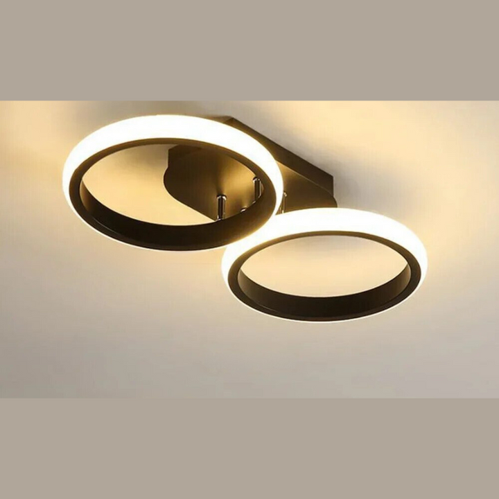 Moderner LED Ring Kronleuchter – Minimalistische Deckenleuchte für Wohnzimmer und Essbereich