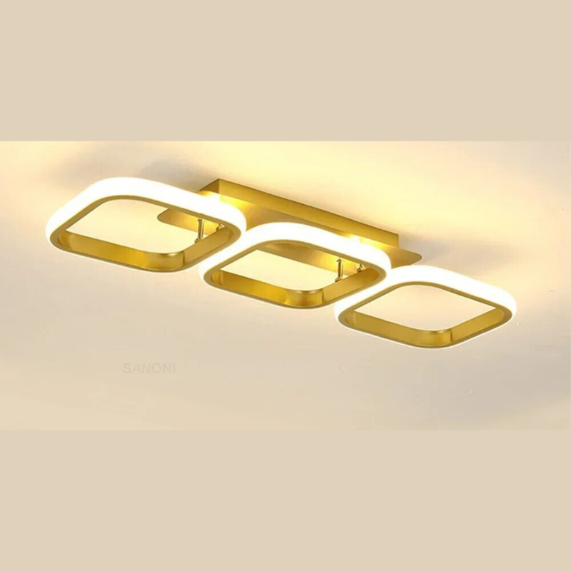 Moderner LED Ring Kronleuchter – Minimalistische Deckenleuchte für Wohnzimmer und Essbereich