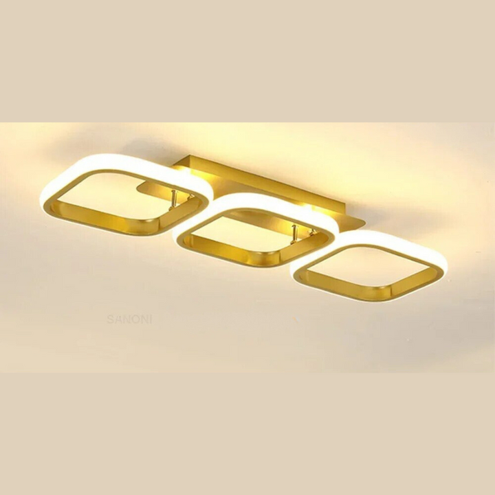 Moderner LED Ring Kronleuchter – Minimalistische Deckenleuchte für Wohnzimmer und Essbereich