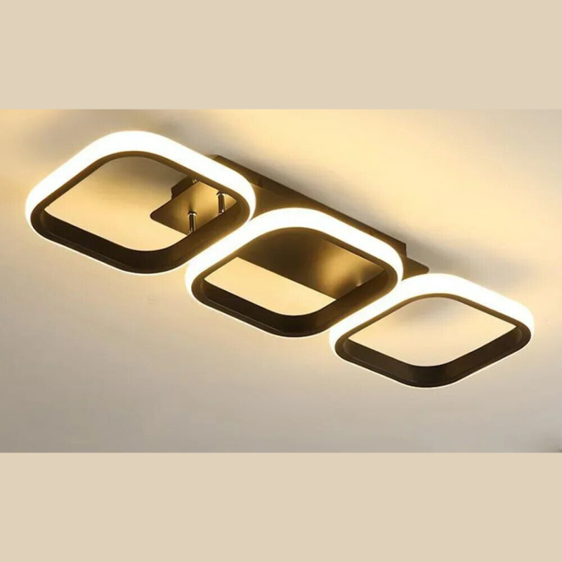 Moderner LED Ring Kronleuchter – Minimalistische Deckenleuchte für Wohnzimmer und Essbereich