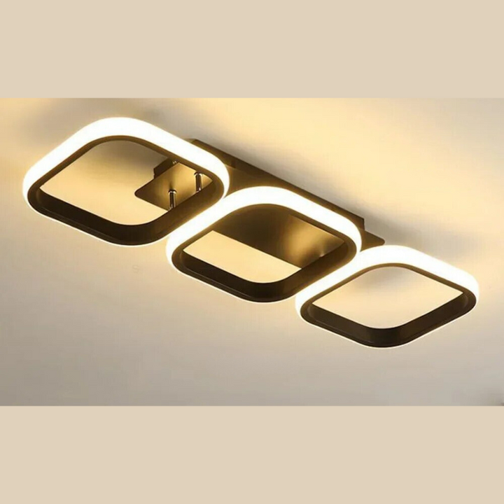 Moderner LED Ring Kronleuchter – Minimalistische Deckenleuchte für Wohnzimmer und Essbereich