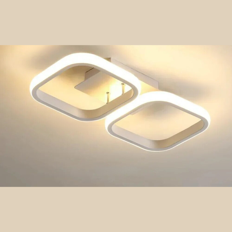 Moderner LED Ring Kronleuchter – Minimalistische Deckenleuchte für Wohnzimmer und Essbereich