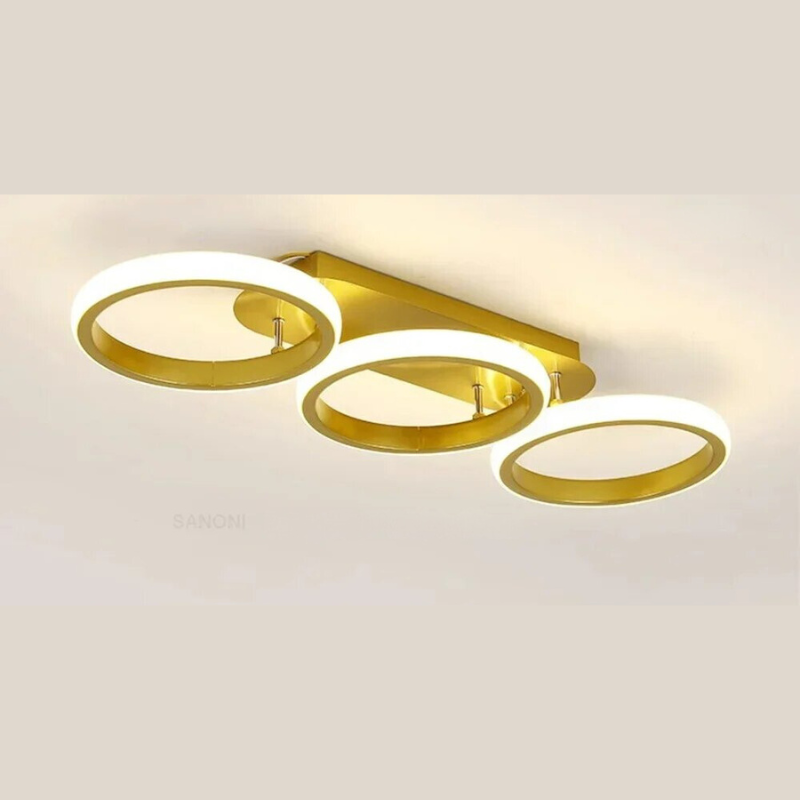 Moderner LED Ring Kronleuchter – Minimalistische Deckenleuchte für Wohnzimmer und Essbereich