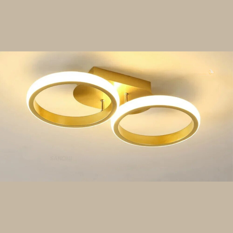 Moderner LED Ring Kronleuchter – Minimalistische Deckenleuchte für Wohnzimmer und Essbereich
