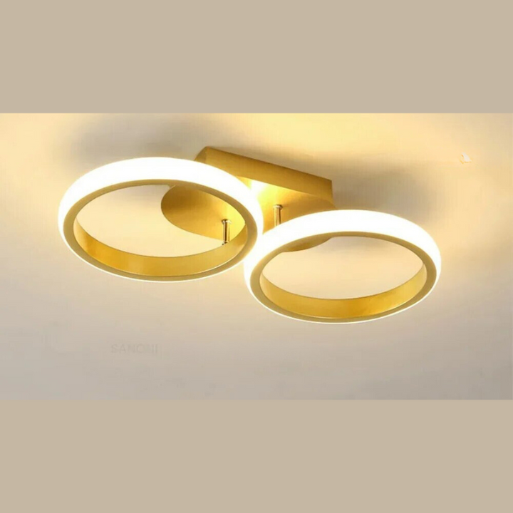 Moderner LED Ring Kronleuchter – Minimalistische Deckenleuchte für Wohnzimmer und Essbereich