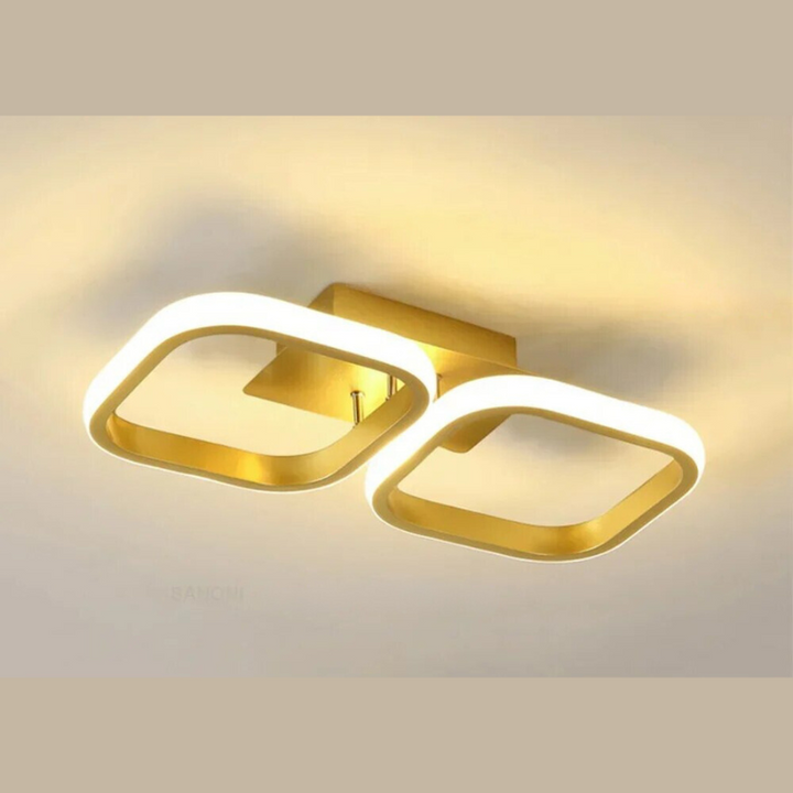 Moderner LED Ring Kronleuchter – Minimalistische Deckenleuchte für Wohnzimmer und Essbereich