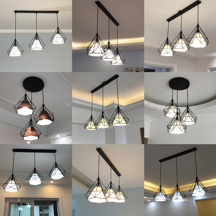 Geometrische Pendelleuchte