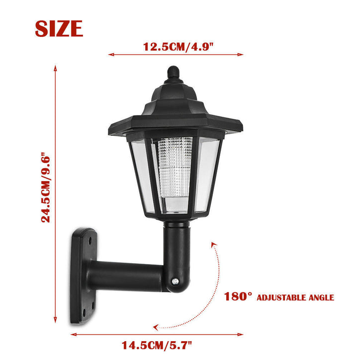 Wandmontage Vintage Laterne Flammeffekt LED Außenwandleuchte