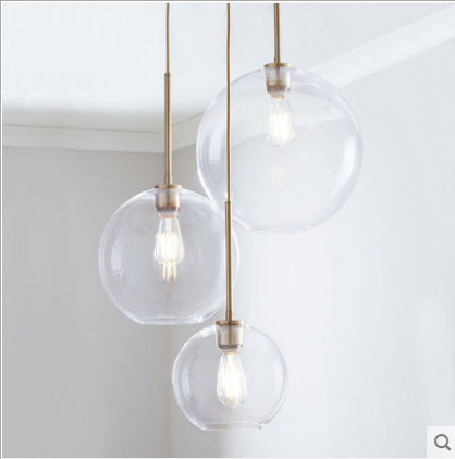 Moderne Glas-Globus-Hängelampe